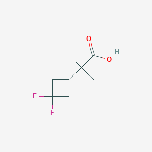 molecular formula C8H12F2O2 B8377287 2-(3,3-Difluorocyclobutyl)-2-methylpropanoic acid 