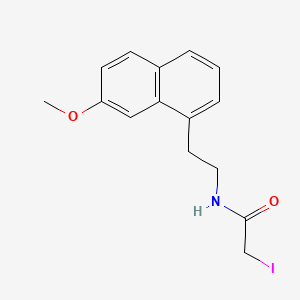 Acetamide, 2-iodo-N-(2-(7-methoxy-1-naphthalenyl)ethyl)-