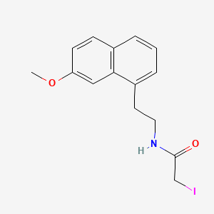 B8377300 Acetamide, 2-iodo-N-(2-(7-methoxy-1-naphthalenyl)ethyl)- CAS No. 138113-04-9