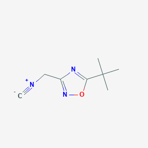 molecular formula C8H11N3O B8377303 5-(1,1-Dimethylethyl)-3-isocyanomethyl-1,2,4-oxadiazole 