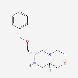 molecular formula C15H22N2O2 B8377325 (7S,9aS)-7-((benzyloxy)methyl)octahydropyrazino[2,1-c][1,4]oxazine 
