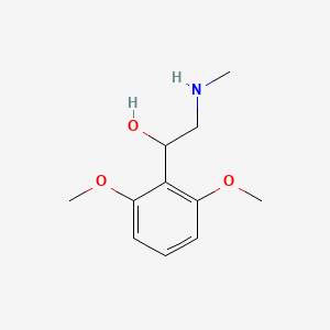 molecular formula C11H17NO3 B8377336 1-(2,6-Dimethoxyphenyl)-2-(methylamino)ethanol 