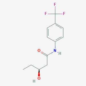 (S)-N-[4-(trifluoromethyl)phenyl]-3-hydroxypentanoic acid amide