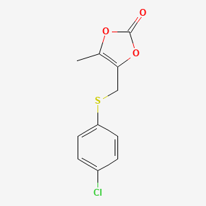 4-(4-Chlorophenyl)thiomethyl-5-methyl-1,3-dioxol-2-one