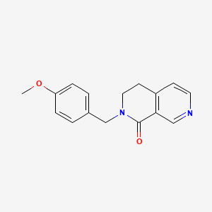 molecular formula C16H16N2O2 B8377418 2-(4-methoxybenzyl)-3,4-dihydro-2,7-naphthyridin-1(2H)-one 
