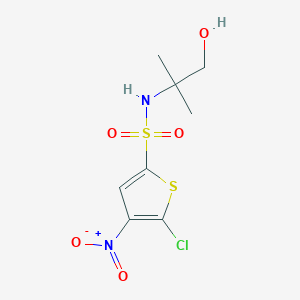 5-Chloro-4-nitro-thiophene-2-sulfonic acid (2-hydroxy-1,1-dimethyl-ethyl)-amide