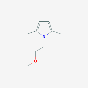 molecular formula C9H15NO B8377517 2-(2,5-Dimethylpyrrol-1-yl)ethyl methyl ether 