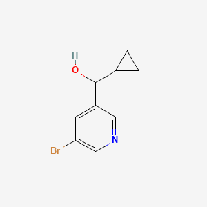 molecular formula C9H10BrNO B8377521 (5-Bromo-pyridin-3-yl)-cyclopropyl-methanol 