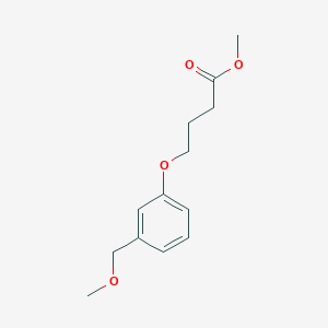 molecular formula C13H18O4 B8377534 4-[3-(Methoxymethyl)phenoxy]butyric acid, methyl ester CAS No. 73718-02-2