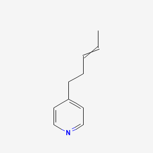 molecular formula C10H13N B8377537 4-(3-Pentenyl)pyridine 