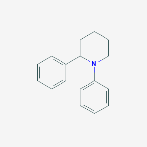molecular formula C17H19N B8377542 1,2-Diphenylpiperidine 