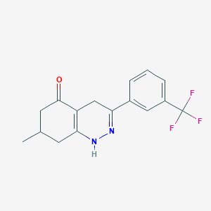 7-Methyl-3-(3-(trifluoromethyl)phenyl)-1,4,6,7,8-pentahydrocinnolin-5-one