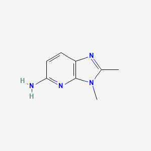 molecular formula C8H10N4 B8377640 2,3-Dimethyl-3H-imidazo[4,5-b]pyridin-5-amine CAS No. 104007-30-9