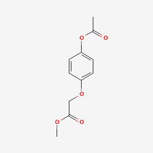 molecular formula C11H12O5 B8377666 Methyl (4-acetoxy-phenoxy)-acetate 