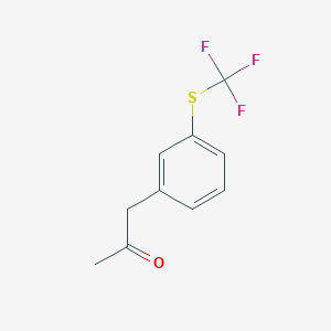 molecular formula C10H9F3OS B8377680 1-(3-(Trifluoromethylthio)phenyl)propan-2-one 