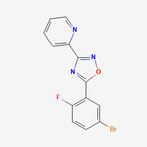 3-(Pyridin-2-yl)-5-(5-bromo-2-fluorophenyl)-1,2,4-oxadiazole