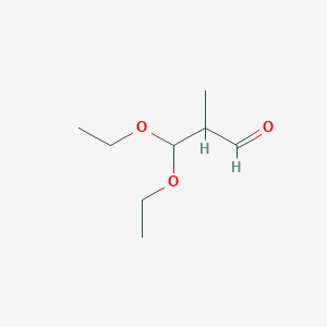 molecular formula C8H16O3 B8377695 2-Methyl-3,3-diethoxy-1-propanal 