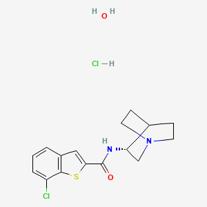 molecular formula C16H20Cl2N2O2S B8377700 Encenicline hydrochloride monohydrate CAS No. 1350343-61-1