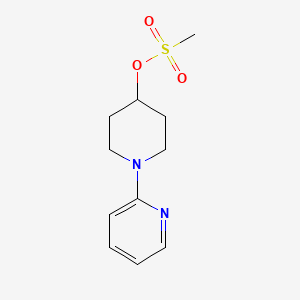 molecular formula C11H16N2O3S B8377828 (1-Pyridin-2-ylpiperidin-4-yl) methanesulfonate CAS No. 199117-80-1