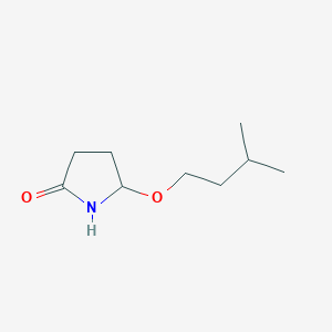 molecular formula C9H17NO2 B8377893 5-(3-Methylbutoxy) pyrrolidin-2-one 
