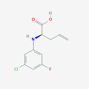 (R)-2-(3-chloro-5-fluoro-phenylamino)-pent-4-enoic acid