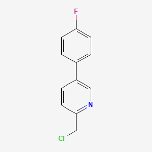 5-(4-Fluorophenyl)-2-(chloromethyl)pyridine