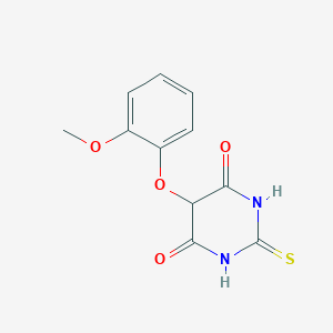 molecular formula C11H10N2O4S B8377929 5-(o-Methoxyphenoxy)-2-thioxo-dihydro-pyrimidine-4,6-dione 