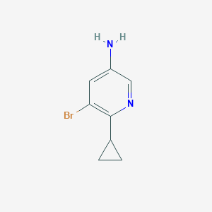 5-Bromo-6-cyclopropylpyridin-3-amine