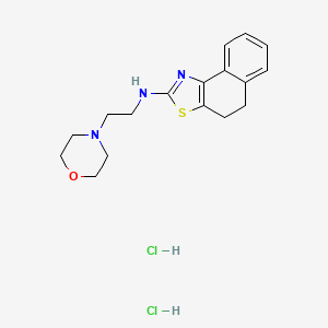 molecular formula C17H23Cl2N3OS B8377979 Naphtho(1,2-d)thiazol-2-amine, 4,5-dihydro-N-(2-(4-morpholinyl)ethyl)-, dihydrochloride CAS No. 118707-60-1