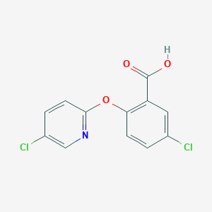 5-Chloro-2-[(5-chloropyridin-2-yl)oxy]benzoic acid