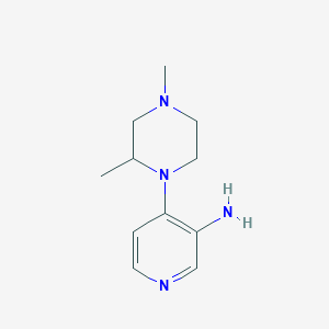 molecular formula C11H18N4 B8378095 4-(2,4-Dimethylpiperazin-1-yl)pyridin-3-amine 