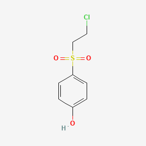 molecular formula C8H9ClO3S B8378141 4-(2-Chloro-ethanesulfonyl)-phenol 