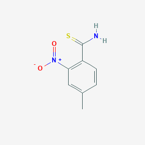 molecular formula C8H8N2O2S B8378151 4-Methyl-2-nitro-thiobenzamide 