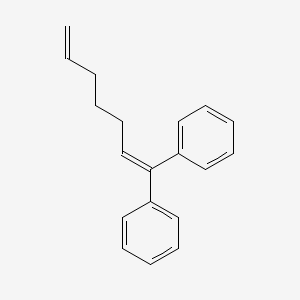 molecular formula C19H20 B8378167 1,1-Diphenyl-1,6-heptadiene CAS No. 4165-82-6