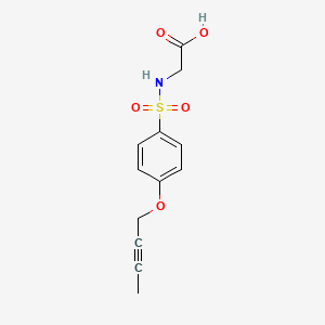 (4-But-2-ynyloxy-benzenesulfonylamino)-acetic acid