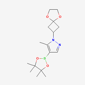 1-(5,8-dioxaspiro[3.4]oct-2-yl)-5-methyl-4-(4,4,5,5-tetramethyl-1,3,2-dioxaborolan-2-yl)-1H-pyrazole