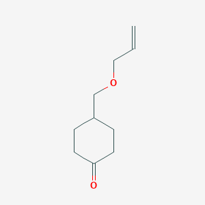 molecular formula C10H16O2 B8378216 4-Allyloxymethyl-cyclohexanone 