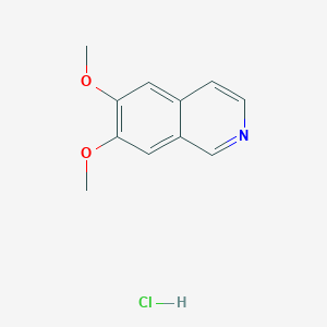 molecular formula C11H12ClNO2 B8378221 6,7-Dimethoxyisoquinoline hydrochloride CAS No. 63768-19-4