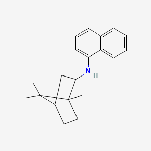 molecular formula C20H25N B8378244 (+)-N-camphanyl-alpha-naphthylamine 