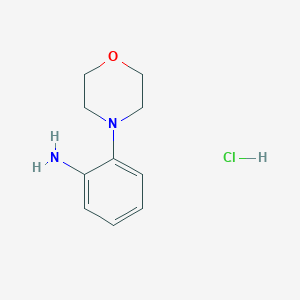 molecular formula C10H15ClN2O B8378336 2-Morpholinoaniline hydrochloride 