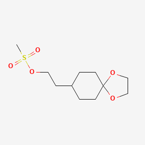 2-(1,4-Dioxaspiro[4.5]decan-8-yl)ethyl methanesulfonate