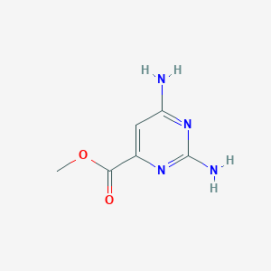 molecular formula C6H8N4O2 B8378417 Methyl 2,6-diaminopyrimidine-4-carboxylate CAS No. 18620-79-6