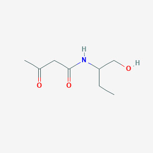 molecular formula C8H15NO3 B8378427 N-(1-hydroxybutan-2-yl)-3-oxobutanamide 