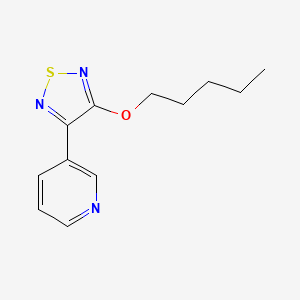 3-(3-Pentyloxy-1,2,5-thiadiazol-4-yl)pyridine