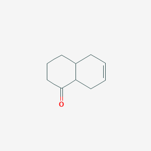 molecular formula C10H14O B083785 1(2H)-Naphthalenone, 3,4,4a,5,8,8a-hexahydro- CAS No. 14116-78-0