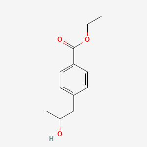 molecular formula C12H16O3 B8378518 Ethyl 4-(2-hydroxypropyl)benzoate 