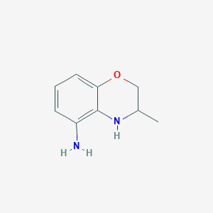 molecular formula C9H12N2O B8378526 3-methyl-3,4-dihydro-1H-1,4-benzoxazin-5-amine 