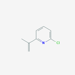 molecular formula C8H8ClN B8378535 2-Chloro-6-isopropenylpyridine 