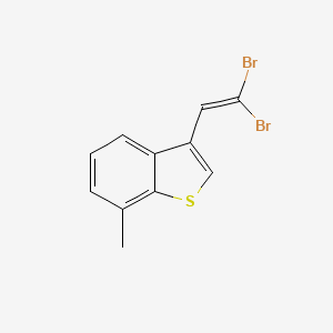 molecular formula C11H8Br2S B8378543 3-(Dibromovinyl)-7-methylbenzo[b]thiophene 
