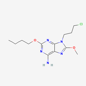 9-(3-Chloropropyl)-2-butoxy-8-methoxy-9H-purin-6-amine